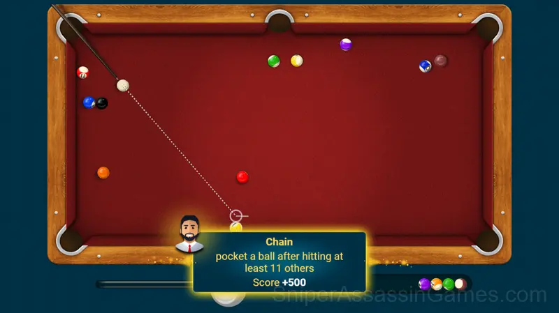 Classic Billiard gameplay screenshot 2