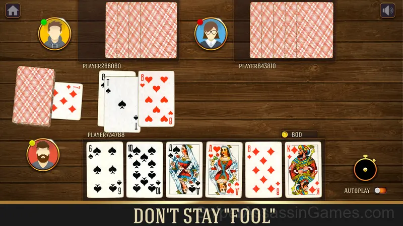 Durak classic gameplay screenshot 3