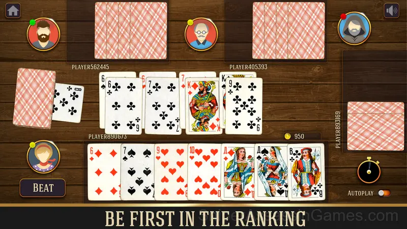 Durak classic gameplay screenshot 4