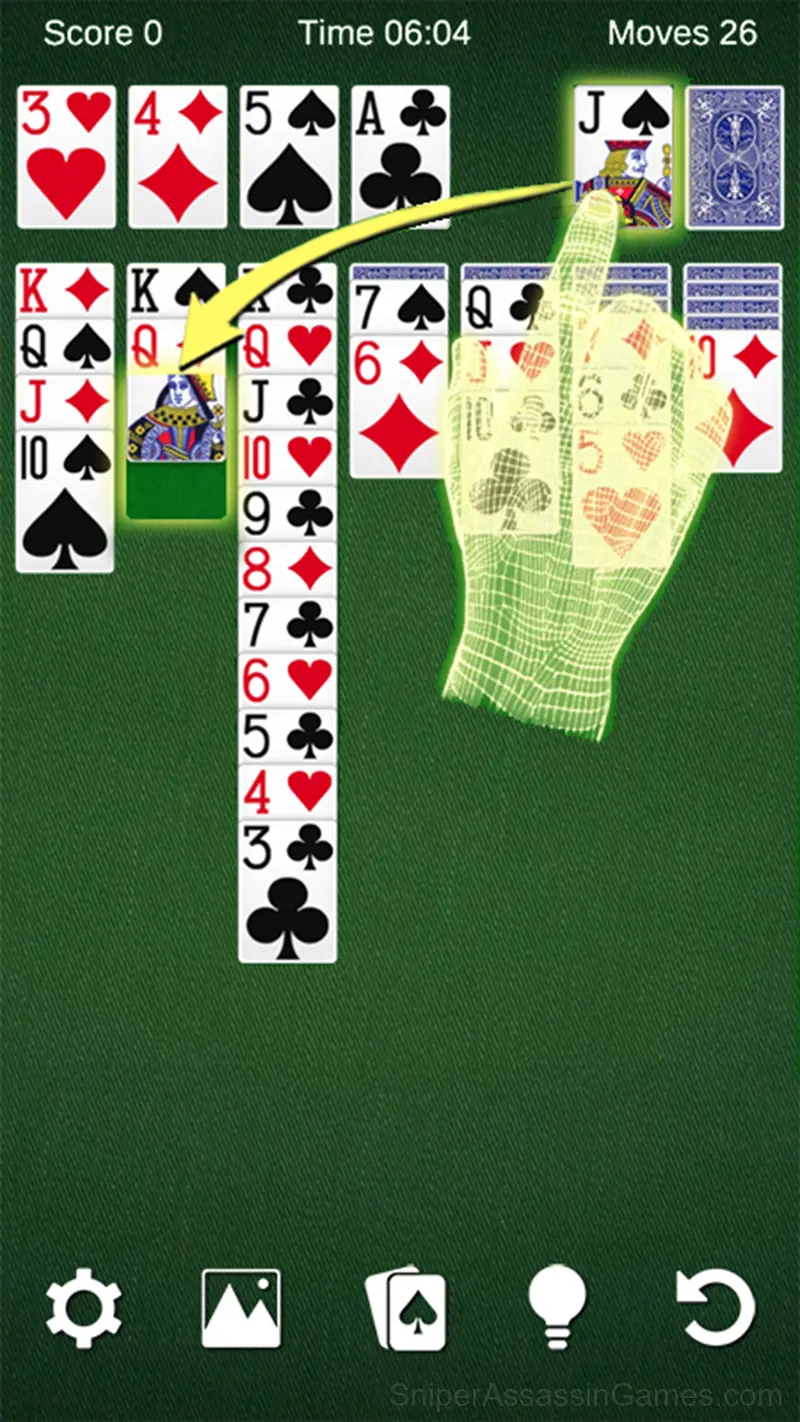Solitaire gameplay screenshot 3