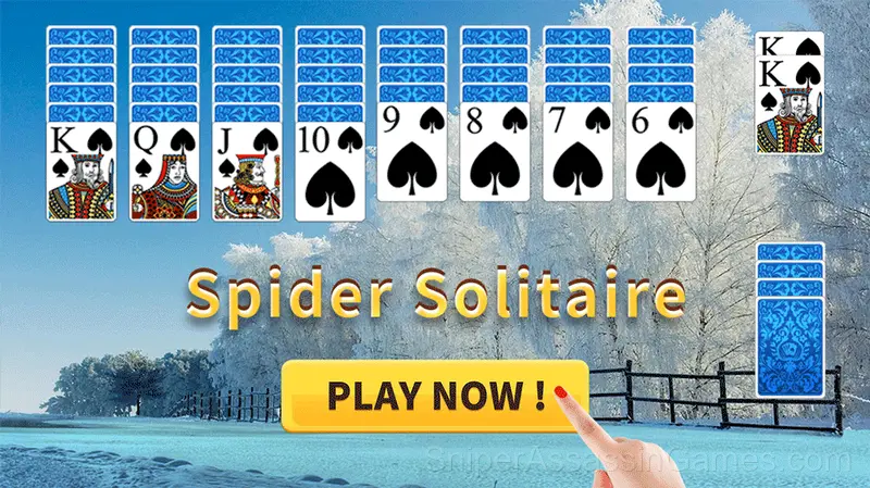 Spider Solitaire gameplay screenshot 4