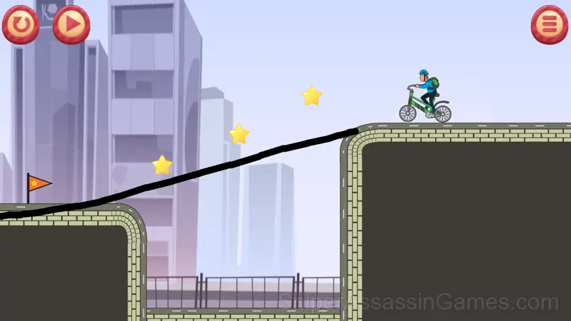 Draw The Bike Bridge gameplay screenshot 1
