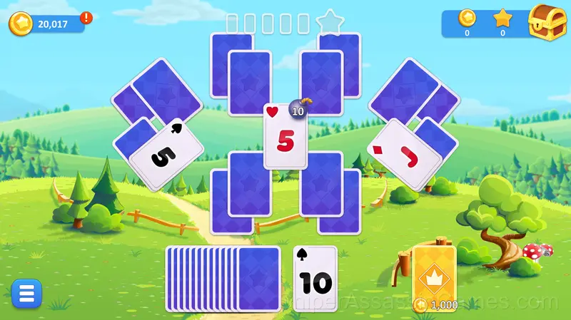 Gold of Gnomes Solitaire gameplay screenshot 1
