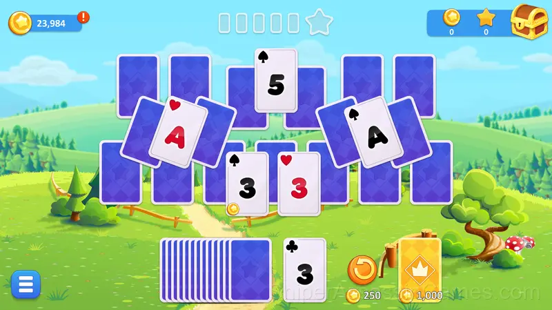 Gold of Gnomes Solitaire gameplay screenshot 2