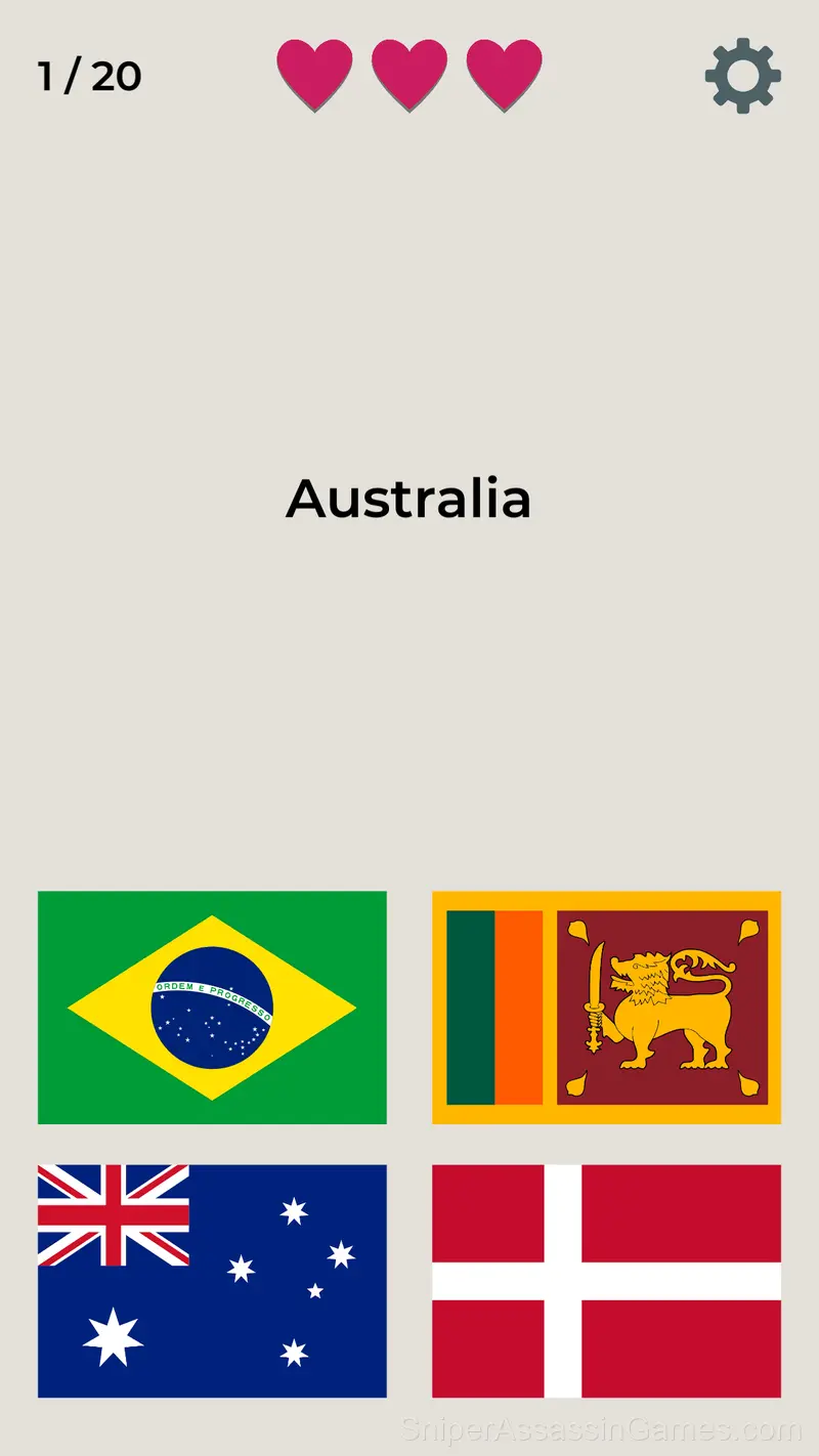 Game of Flags Quiz gameplay screenshot 1