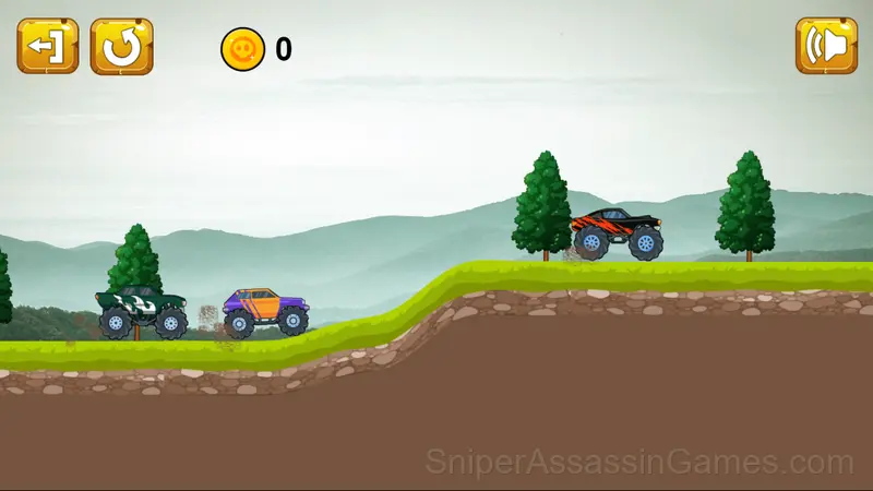 Jul Monster Truck Racing gameplay screenshot 1