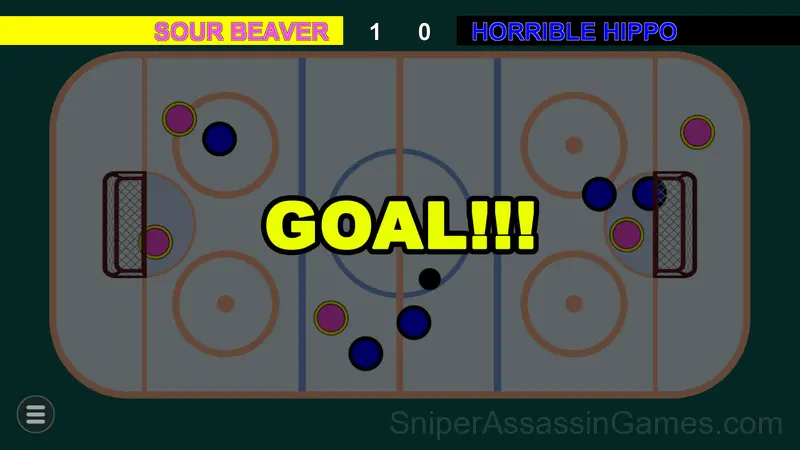 Hockey gameplay screenshot 1