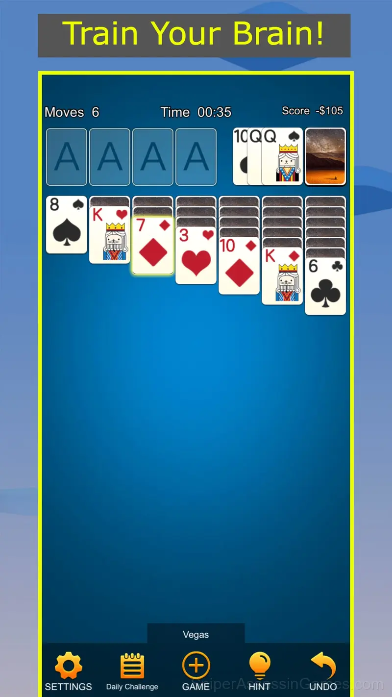 Classic Solitaire gameplay screenshot 2