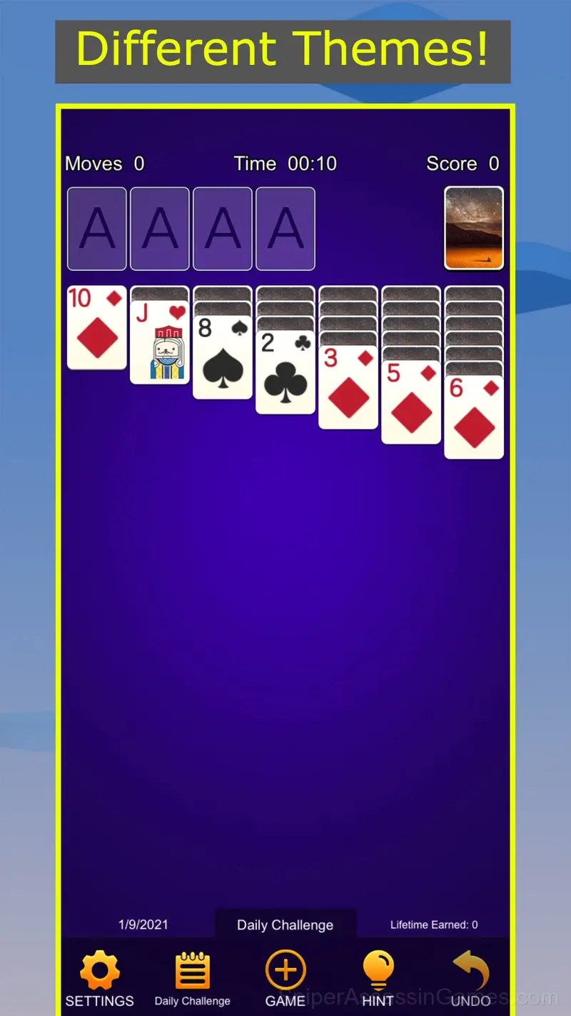 Classic Solitaire gameplay screenshot 3