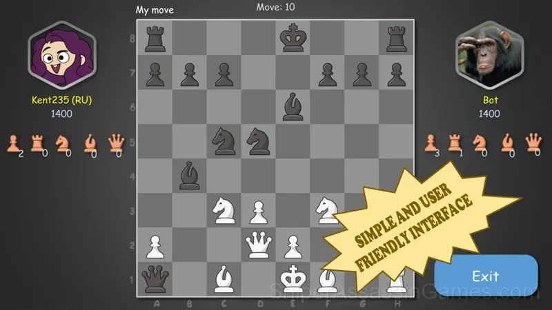 Chess (blitz online) gameplay screenshot 1