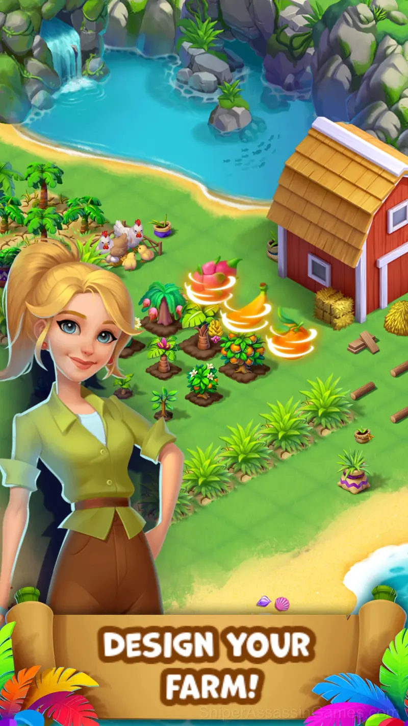 Tropical merge gameplay screenshot 2