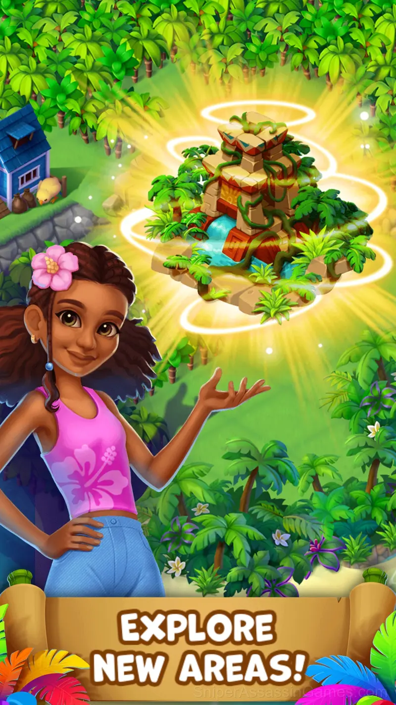 Tropical merge gameplay screenshot 3