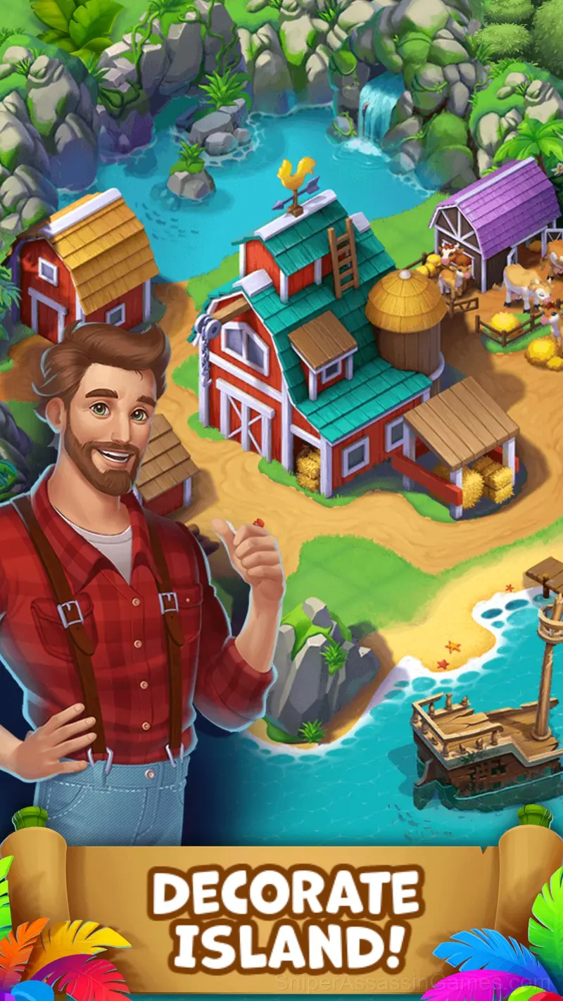 Tropical merge gameplay screenshot 4