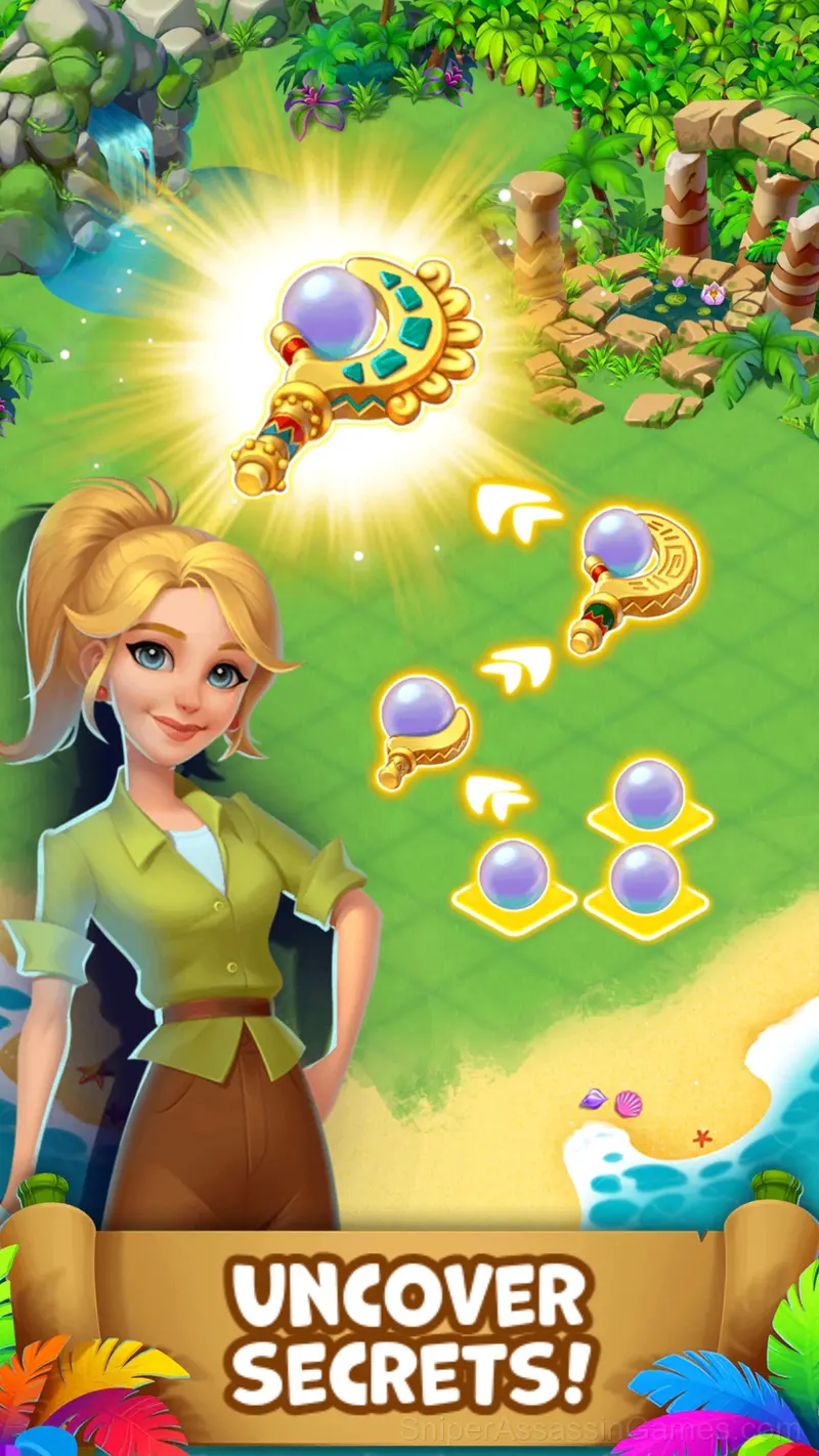 Tropical merge gameplay screenshot 5