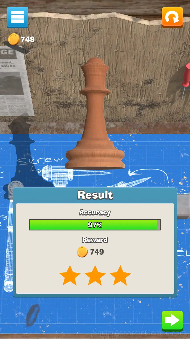 Turning lathe gameplay screenshot 3