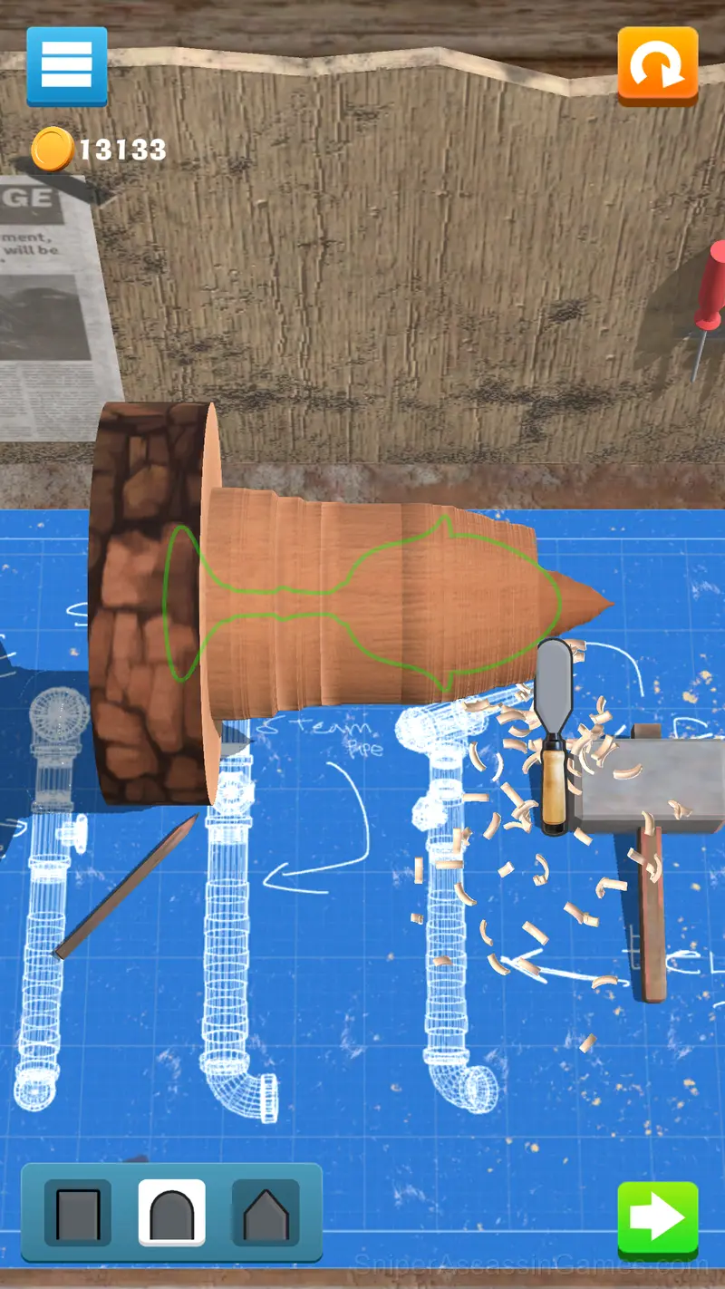 Turning lathe gameplay screenshot 4