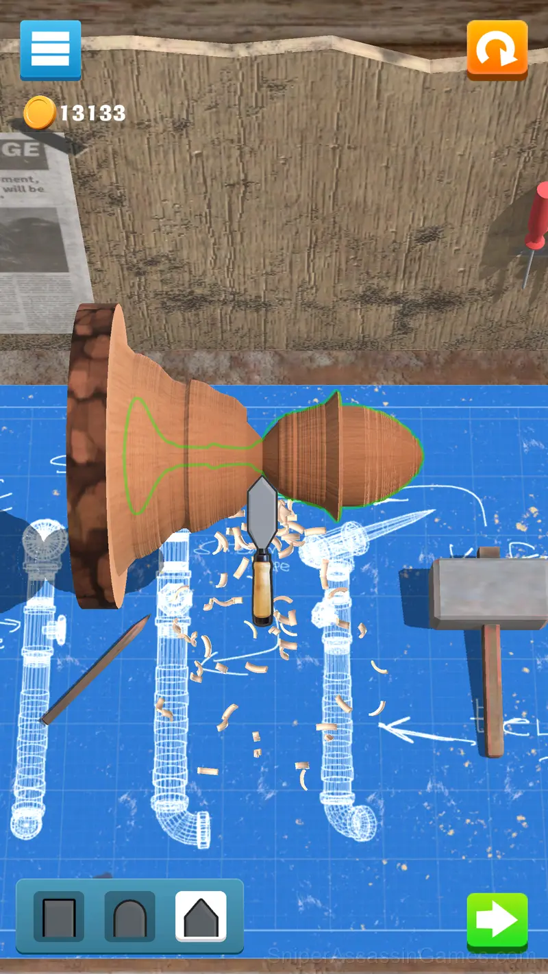 Turning lathe gameplay screenshot 5