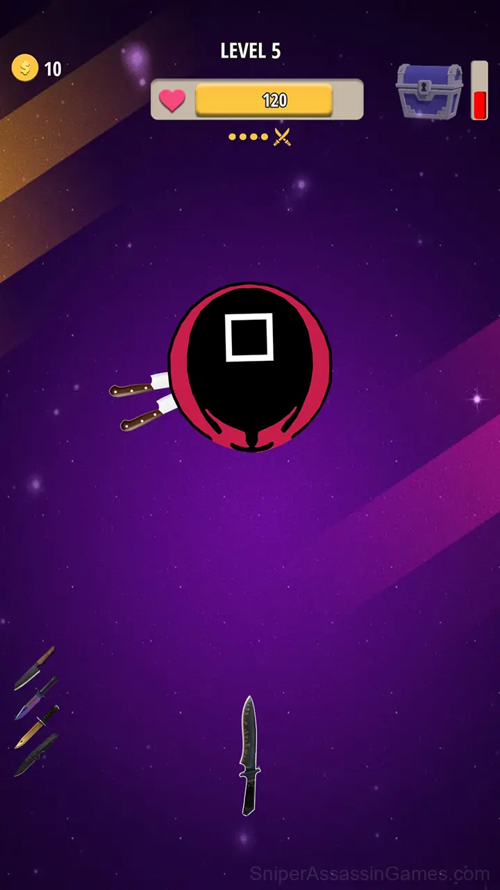 Knife attack gameplay screenshot 1