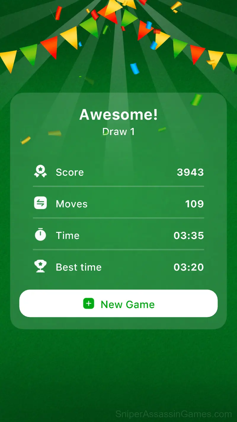 Solitaire Classic Klondike gameplay screenshot 5