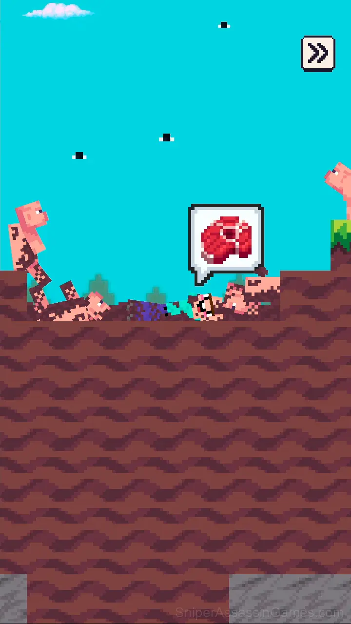 Noob vs 1000 zombies! gameplay screenshot 3