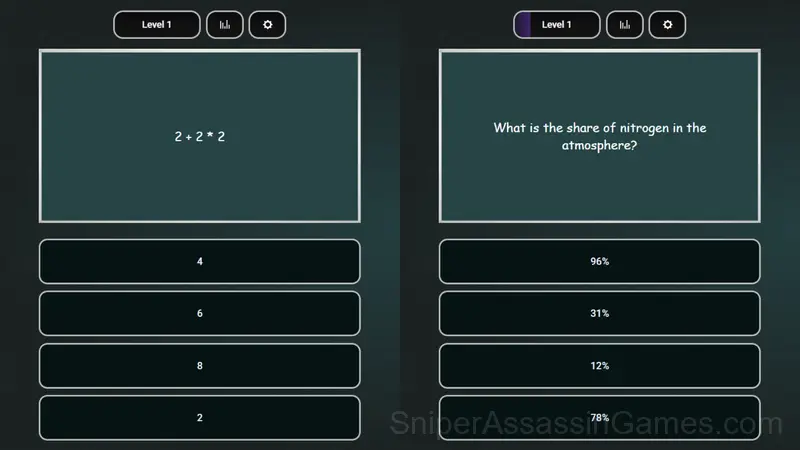 School questions gameplay screenshot 1
