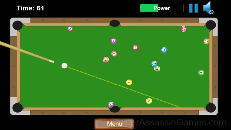 Speed Billiard gameplay screenshot 1