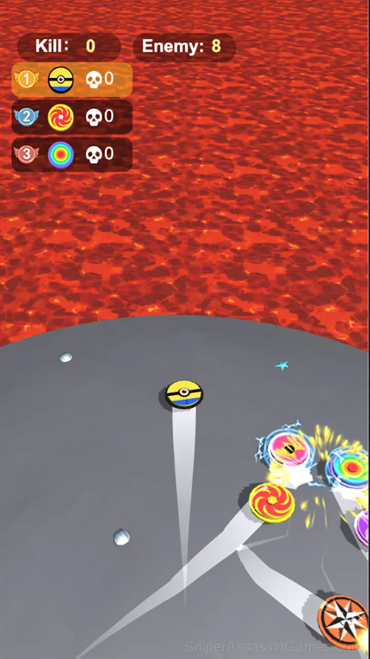 Spinner Battle gameplay screenshot 3