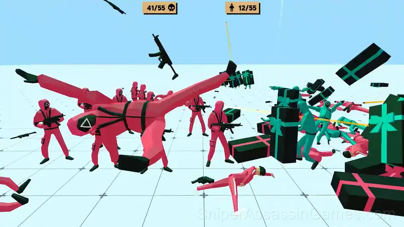 Squid Battle Simulator gameplay screenshot 3