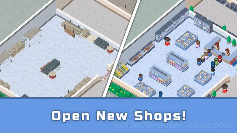 Idle Supermarket Tycoon gameplay screenshot 2