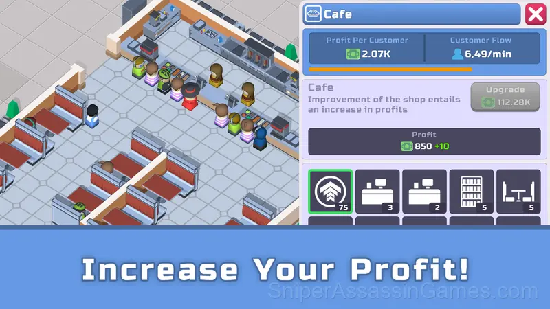 Idle Supermarket Tycoon gameplay screenshot 4