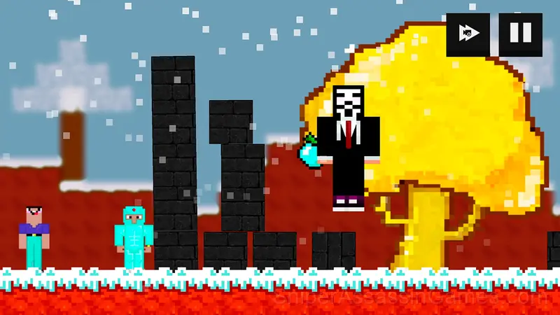 Noob vs Pro vs Hacker vs God gameplay screenshot 1