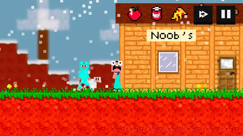 Noob vs Pro vs Hacker vs God gameplay screenshot 4