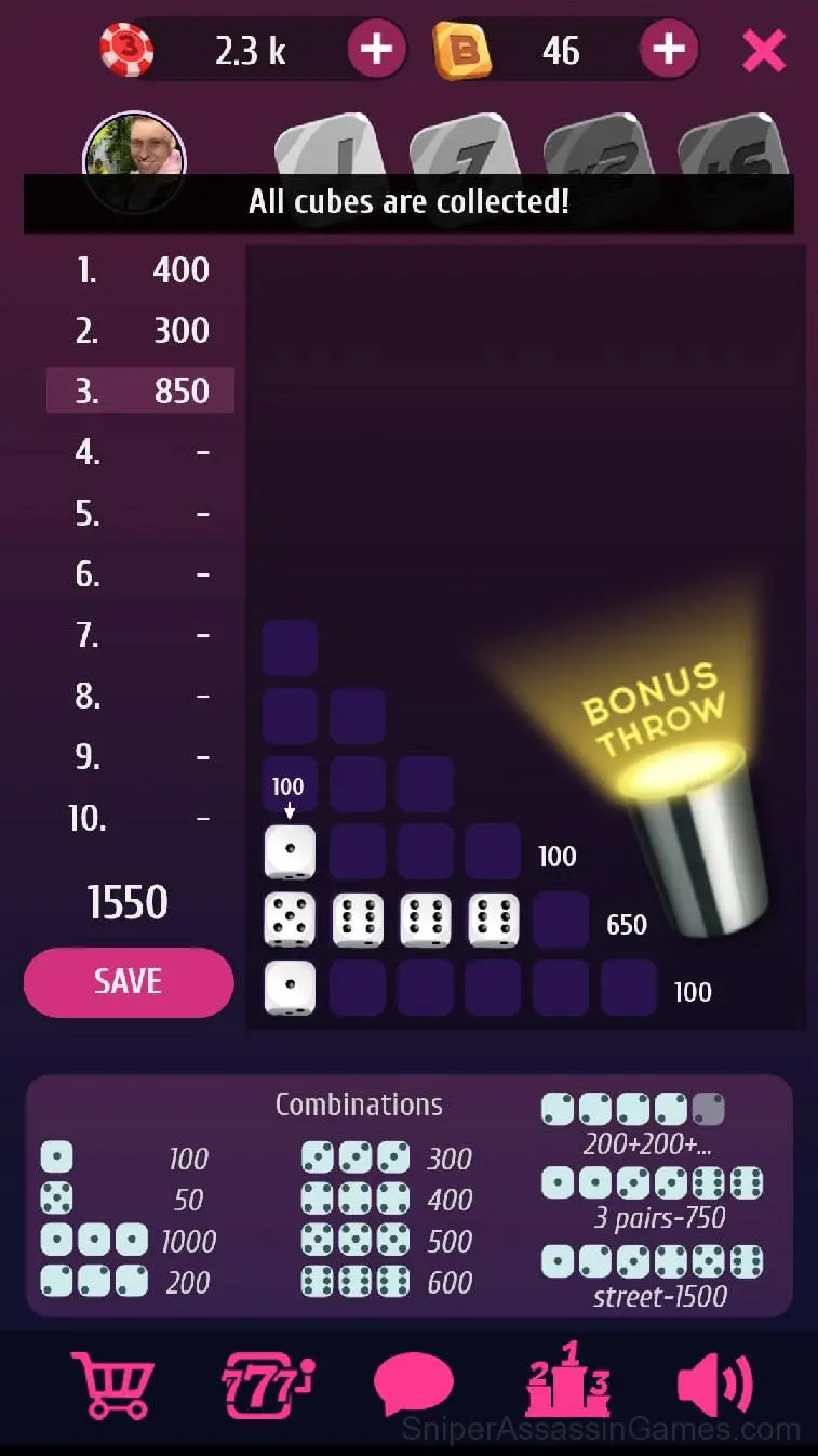 Farkle Pro gameplay screenshot 2