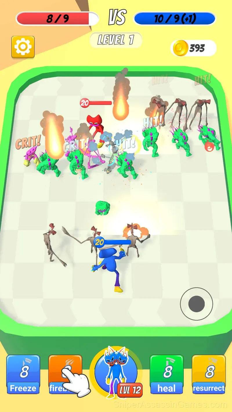 Huggy Battle Simulator gameplay screenshot 1