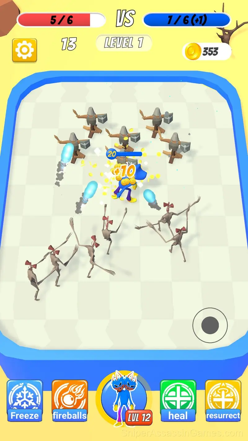 Huggy Battle Simulator gameplay screenshot 4