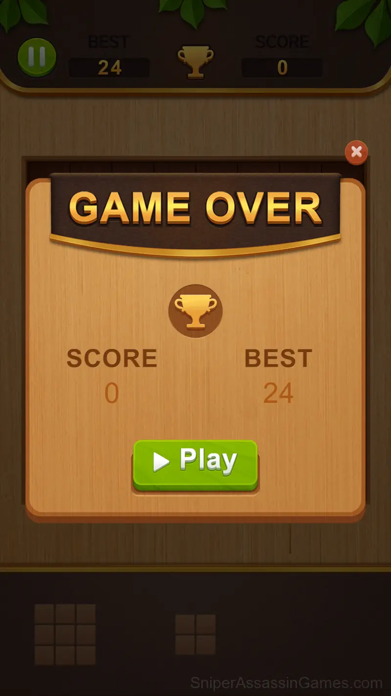 Wood Block Classic gameplay screenshot 1
