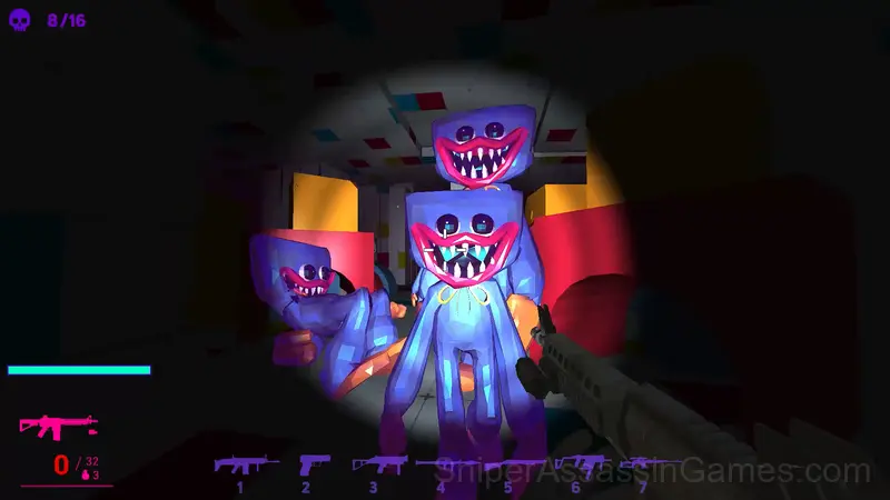 Huggy Wuggy Shooter gameplay screenshot 1