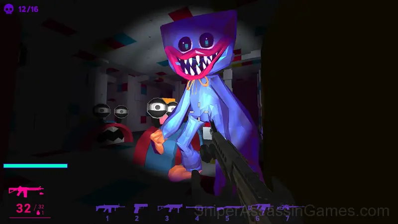 Huggy Wuggy Shooter gameplay screenshot 3