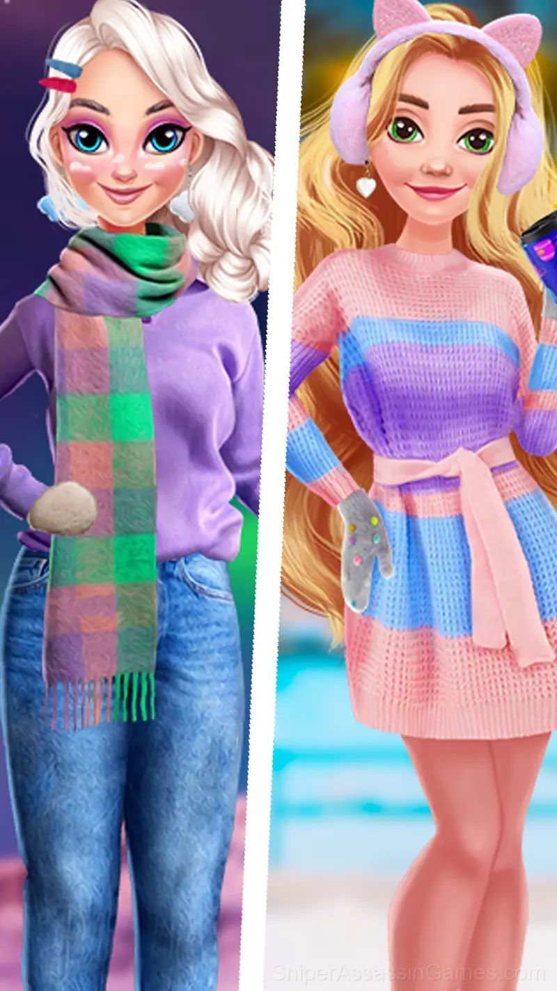 Soft Girls Winter Aesthetics gameplay screenshot 2