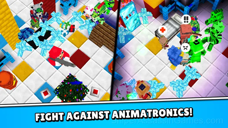 Noob vs FNAF gameplay screenshot 2