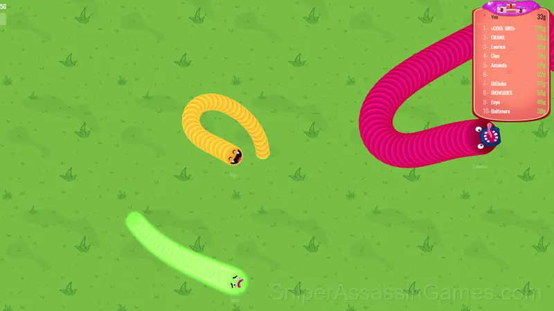 Worms.io gameplay screenshot 1