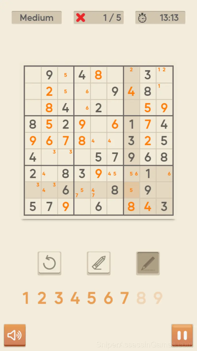 Sudoku Royal gameplay screenshot 2