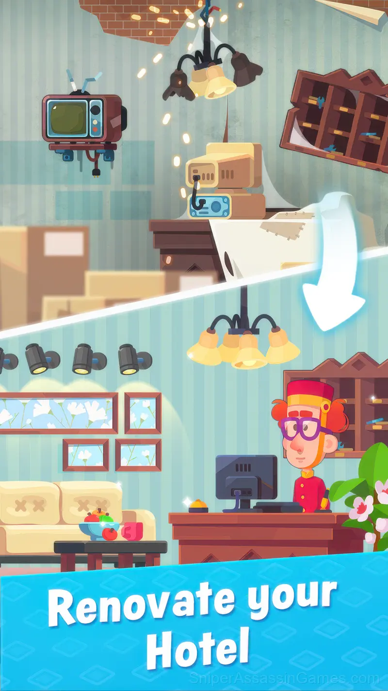 Hotel Rush: Merge Story gameplay screenshot 2