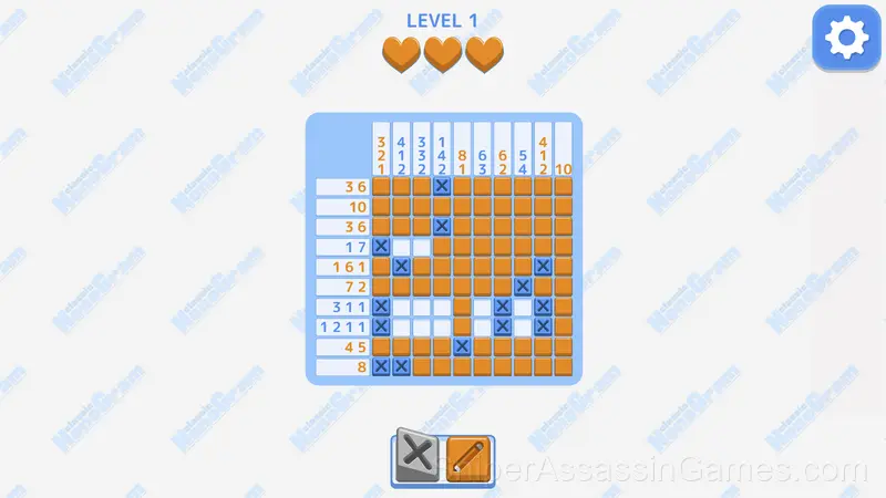 Classic Nonogram gameplay screenshot 2