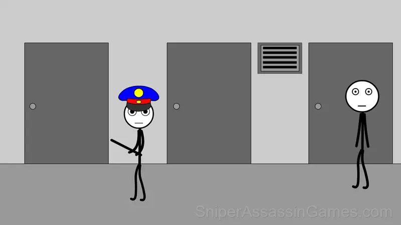 Stickman in jail gameplay screenshot 2