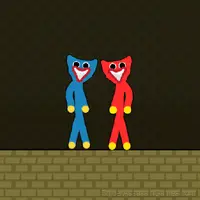 Red and Blue Stickman Huggy