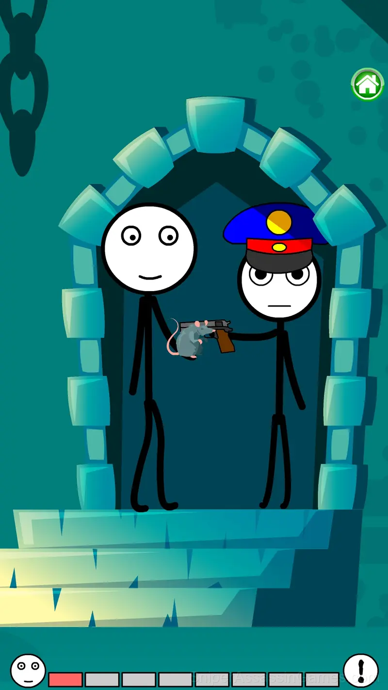 Stickman Castle Escape gameplay screenshot 2