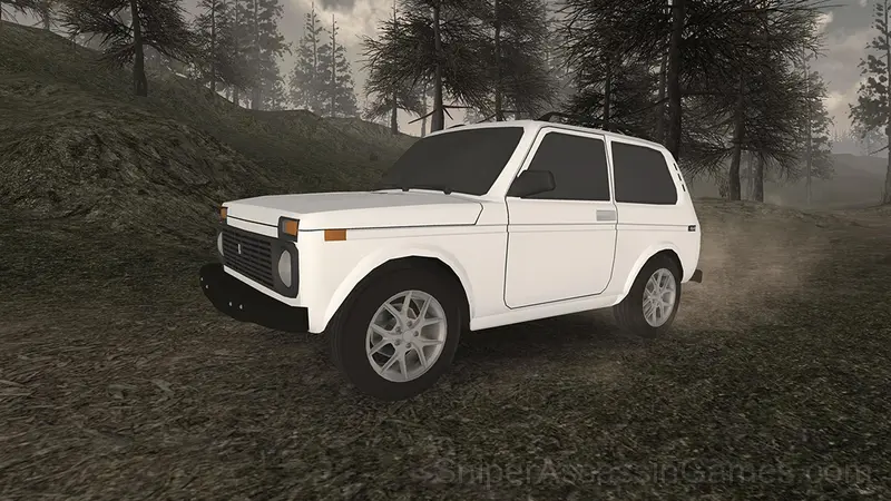 Forest Roads Niva gameplay screenshot 1