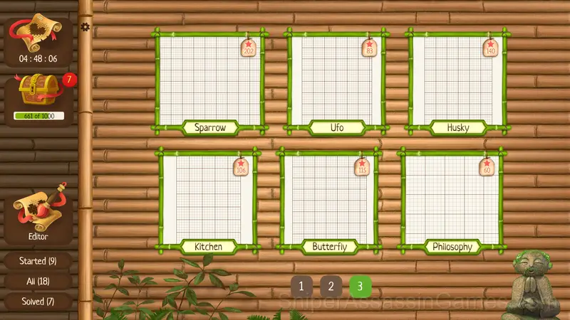 Yamabusi. Japanese Crosswords gameplay screenshot 1