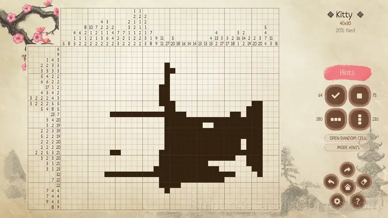 Yamabusi. Japanese Crosswords gameplay screenshot 3